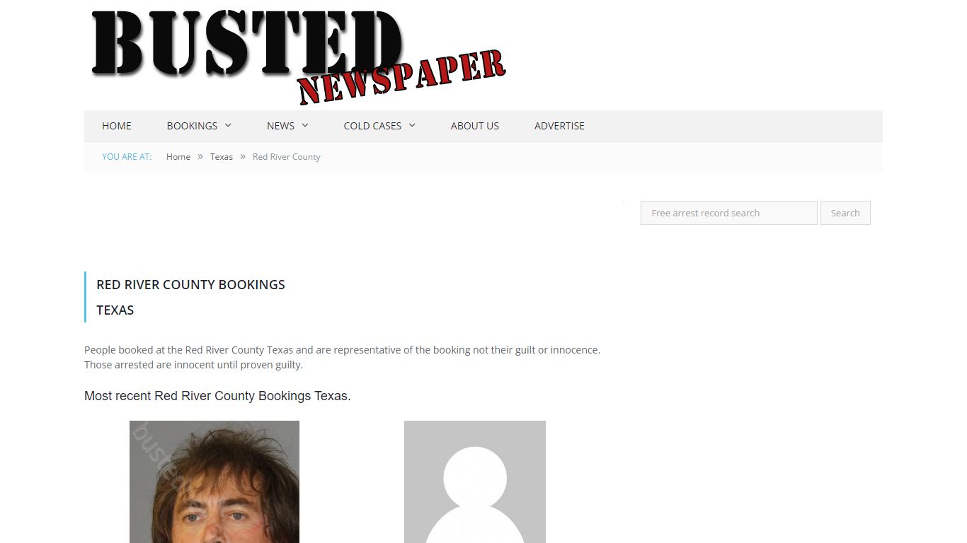 Red River County, TX Mugshots - BUSTEDNEWSPAPER.COM