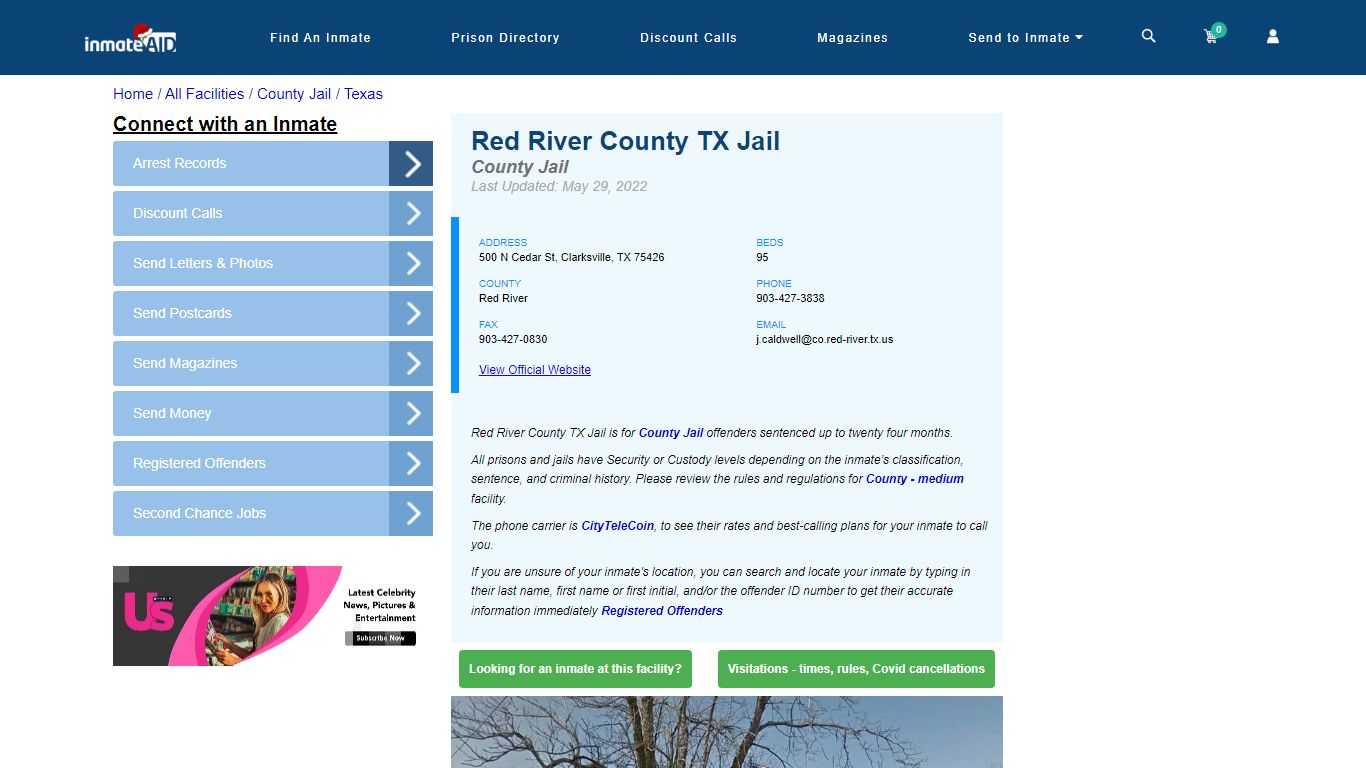 Red River County TX Jail - Inmate Locator - Clarksville, TX